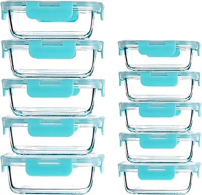 Paquet de 10 boîtes de préparation déjeuner (12 oz 34 oz) conservation