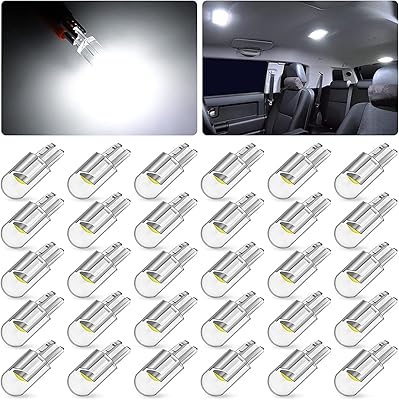 Linkstyle 194 ampoules led 6000k blanc 168 2825 t10 w5w 3030 de remplacement