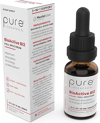 Supplément liquide bio actif végétalien de vitamine b12 sublinguale gouttes liquides avec hydroxocobalamine