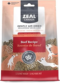 Recette de bœuf séché à l'air libre de céréales zeal canada pour chiens
