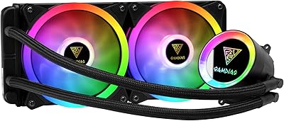 Refroidisseur de processeur liquide rvb tout-en-un exportable gamediaz cheon m2-240 lite rgb 240