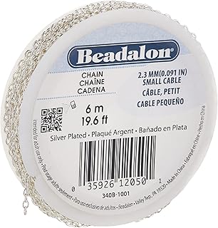 Chaîne de fabrication de bijoux bedalon 2,3 mm, longueur 6 m, petit câble, plaqué argent. Avec plus de 300 000 références de produits, DIAYTAR COTE D'IVOIRE est la boutique en ligne la plus fournie de Côte d'Ivoire. Elle propose des produits dans tous les domaines, des produits alimentaires aux produits électroniques, en passant par les vêtements et les accessoires. Les clients peuvent être sûrs de trouver ce qu'ils cherchent sur cette plateforme.
