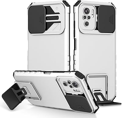 Coque redmi note 10s abhole double couche en tpu et pc avec couvercle