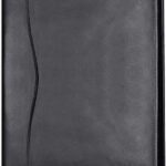 Classeur de documents a4 en cuir avec poches pour fichiers, cartes, entretiens, conférences