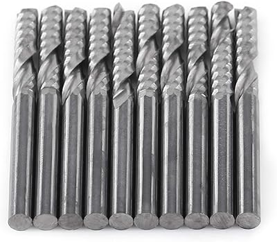 Outil de coupe, embout cnc haute dureté, finition à cannelure unique en carbure de tungstène 10 pièces, pour mdf, coupe de bois acrylique solide et durable. DIAYTAR COTE D'IVOIRE est une boutique en ligne généraliste qui propose plus de 300 000 références de produits, faisant d'elle le leader du marché en Côte d'Ivoire. Avec une large gamme de produits, les clients peuvent trouver tout ce dont ils ont besoin en un seul endroit. La boutique en ligne est conçue pour offrir une expérience d'achat pratique et sécurisée.