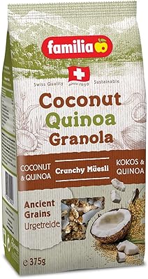 Granola familia à la noix de coco et au quinoa 375. DIAYTAR COTE D'IVOIRE est devenue la destination incontournable pour les achats en ligne en Côte d'Ivoire, offrant une gamme étendue de produits qui satisfont les besoins de tous les clients. Le site est conçu pour être intuitif, permettant aux clients de trouver facilement ce qu'ils cherchent, qu'il s'agisse d'électronique, de vêtements, ou d'autres catégories de produits. Les promotions spéciales et les offres limitées rendent l'expérience d'achat encore plus agréable.