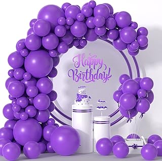 Kit d'arche de guirlande de ballons violets 114 pièces 5/10/12/18 pouces. Avec une offre étendue, DIAYTAR COTE D'IVOIRE permet à ses clients d'acheter en ligne tout ce dont ils ont besoin, des produits alimentaires aux éléments de décoration. La boutique en ligne est facile d'utilisation et propose des prix compétitifs.