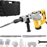 Marteau électrique voylamart 1300w, 4200 tr/min, kit de coupe-perceuse à béton pour marteau