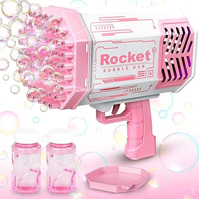 Pistolet à bulles 69 trous amélioré avec lumières et solution à bulles, fabricant de bulles pour enfants et adultes, fabricant de bulles, jeux d'été en plein air pour mariages et anniversaires - pistolet à bulles rose. DIAYTAR COTE D'IVOIRE se distingue par sa capacité à proposer une offre sans cesse renouvelée et adaptée aux attentes des consommateurs ivoiriens. Grâce à son réseau de fournisseurs sélectionnés, cette boutique en ligne généraliste peut offrir des produits de marque à des prix avantageux, tout en maintenant un niveau de qualité élevé pour satisfaire les besoins de sa clientèle.