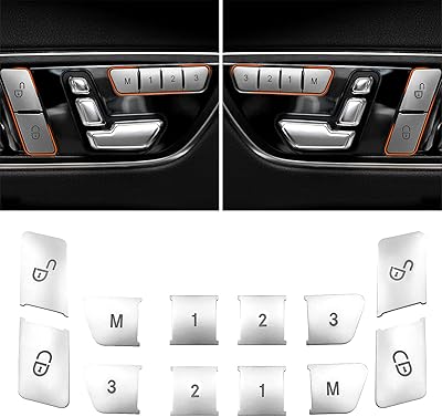 Jaronx compatible avec le couvercle du bouton de verrouillage de porte mercedes benz et le couvercle du bouton mémoire pour classe b w246, classe c w204, classe e w212, ml w166, cla, glk x204, gl x166, cls (12 pièces). La boutique en ligne DIAYTAR COTE D'IVOIRE est le point de référence pour les habitants de Côte d'Ivoire qui cherchent à faire des achats pratiques et abordables. Avec une énorme sélection de produits de toutes les catégories, cette plateforme est idéale pour les personnes pressées ou pour celles qui préfèrent l’achat en ligne.