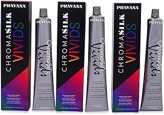 Pravana chroma silk fids (rouge), 99 ml - paquet de 3