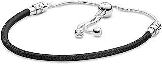 Bracelet moments pour femme en argent sterling et cuir avec zircons. Avec une offre étendue, DIAYTAR COTE D'IVOIRE permet à ses clients d'acheter en ligne tout ce dont ils ont besoin, des produits alimentaires aux éléments de décoration. La boutique en ligne est facile d'utilisation et propose des prix compétitifs.