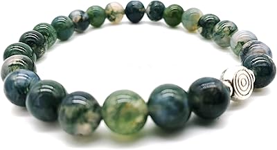 Bracelet de pierres précieuses en agate mousse reiki dans une pochette à bijoux. DIAYTAR COTE D'IVOIRE, votre boutique en ligne préférée avec une large gamme de produits pour tous les goûts et les besoins. Nous proposons plus de 300 000 références de qualité pour vous offrir le meilleur choix. Notre plateforme en ligne est intuitive et facile à utiliser.