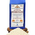 Grains de cire d'abeille blanche naturelle de qualité cosmétique, kit de 1 lb