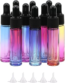 10 flacons d'huile essentielle elbest de 10 ml avec compte-gouttes, flacon réutilisable, parfait