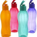 Ensemble de bouteilles tupperware aquasafe flip top 500 ml chacune - 4 pièces