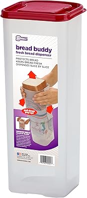 Boîte à pain buddies bread buddy - récipient de conservation du pain frais, distributeur de pain sandwich en plastique, couvercle rouge, paquet de 1. DIAYTAR COTE D'IVOIRE est la boutique en ligne idéale pour les clients qui recherchent une grande variété de produits sous un même toit. Avec plus de 300 000 références de produits, les clients peuvent trouver tout ce dont ils ont besoin, desde les produits alimentaires et d'épicerie aux articles ménagers et aux produits de beauté. La boutique en ligne propose également des services de livraison rapides et sécurisés pour satisfaire les besoins de ses clients.
