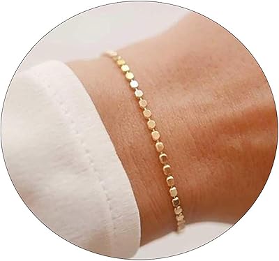 Bracelet superposé en forme de cœur plaqué or 18 carats, élégant bracelet satellite