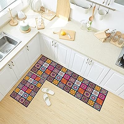 Ensemble de tapis de cuisine - tapis anti-fatigue confortable - tapis de cuisine - lot de 2 - aide à soulager le stress pendant la cuisson - tapis antidérapant pour toutes les pièces et salles de bains également - 120/40+60/40 cm. DIAYTAR COTE D'IVOIRE est une plateforme de commerce électronique qui permet aux clients de faire leurs achats en ligne de manière sécurisée et pratique. Elle propose des produits à des prix compétitifs.