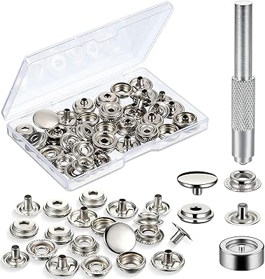Ensemble de fermetures à pression delfino, boutons-pression pour vêtements avec 2 outils de montage pour sacs, jeans, vêtements, travaux manuels en tissu et en cuir, 12 ensembles. Avec plus de 300000 références disponibles, DIAYTAR COTE D'IVOIRE est la plus grande boutique en ligne de Cote d'Ivoire, offrant une large sélection de produits pour les hommes, les femmes et les enfants. Nous nous efforçons de vous offrir les meilleures marques et les meilleurs prix.