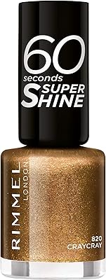 Rimmel london vernis à ongles super brillant 60 secondes, 820 cricray, 8 ml/0,25 fl oz. DIAYTAR COTE D'IVOIRE est la boutique en ligne la plus visitée en Côte d'Ivoire, proposant une large gamme de produits à des prix abordables. Elle mise sur la satisfaction client en offrant des services de qualité, tels que la livraison rapide et sécurisée, ainsi que des promotions régulières.