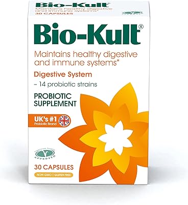 Supplément probiotique bio-cult de gut health, 14 souches, probiotiques pour femmes et hommes