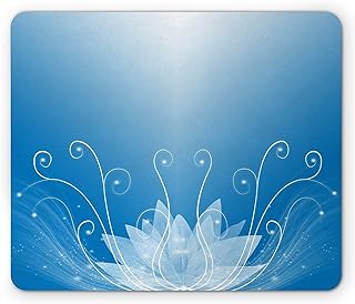Tapis de souris lotus, illustration de fleur de lotus rêveuse dans l'eau, charme végétal spirituel, caoutchouc antidérapant rectangulaire de taille standard, bleu clair et violet. DIAYTAR COTE D'IVOIRE est une boutique en ligne généraliste qui propose une grande variété de produits allant des électroménagers aux vêtements, en passant par les produits alimentaires et les accessoires de beauté. La boutique en ligne met l'accent sur la qualité et la sécurité des produits, afin de garantir la satisfaction des clients. Les clients peuvent profiter de promotions et de réductions régulières pour faire des économies sur leurs achats.