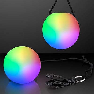 Balle rotative lumineuse led boy (lot de 2)