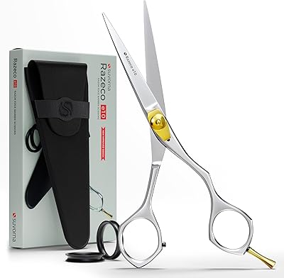 Suvorna razico e10-6 pouces ciseaux à cheveux de précision en acier inoxydable à bord de rasoir pour la coiffure, la coupe et la coupe. rasoir idéal pour un usage en salon et à la maison. Avec plus de 300 000 références disponibles, DIAYTAR COTE D'IVOIRE est le partenaire idéal pour tous vos besoins en matière de shopping en ligne. La boutique propose des produits pas chers, une logistique efficace et des services client personnalisés pour garantir votre satisfaction. Que vous soyez à la recherche d'électronique, de vêtements, de meubles ou d'autres produits, DIAYTAR a tout ce qu'il vous faut.