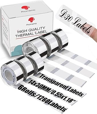 Ruban d'étiquettes transparent d30 - ruban d'étiquettes transparent d30 14x30 mm (0,55x1,18\. DIAYTAR COTE D'IVOIRE est une boutique en ligne généraliste qui propose plus de 300 000 références de produits. Elle est la boutique leader en Côte d'Ivoire, offrant une large gamme de produits pour répondre aux besoins de ses clients. Elle est reconnue pour sa qualité de service et sa rapidité de livraison.