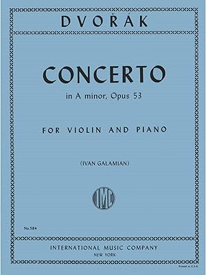 Dvorak, antonin - concerto en la mineur, op. 53 - violon et piano