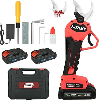 Sécateur électrique professionnel sans fil de 1,18" de diamètre, fonctionnant sur batterie 24