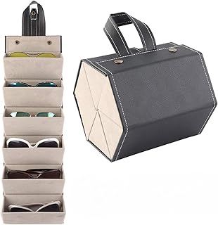 Organisateur de lunettes de soleil de voyage pliable en pu, boîte de rangement pour lunettes à suspension multiple, support de lunettes portable, noir 6 paires. En visitant DIAYTAR COTE D'IVOIRE, vous avez accès à une vaste sélection de produits provenant de marques reconnues et locales, toutes disponibles sur une plateforme conviviale et sécurisée pour les achats en ligne.
