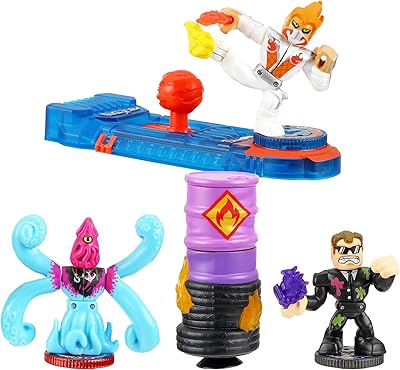 Ensemble de règles de démarrage officielles legends of akido powerstorm, 3 figurines d'action