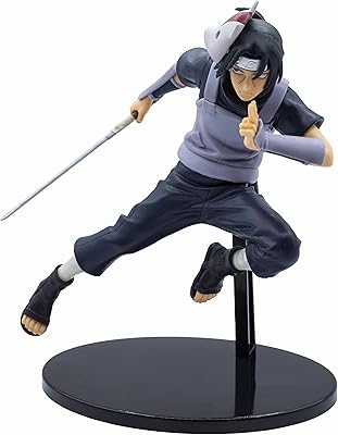 Figurine banpresto naruto shippuden uchiha itachi bundai, 16 cm de haut