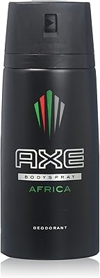 Ax déodorant body spray africa mens fragrance 150ml 5.07oz (pack de 3, afrique)