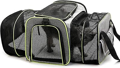 Grand sac de transport extensible double face pour animaux de compagnie, sac de voyage souple approuvé par les compagnies aériennes avec coussinet en polaire amovible pour chats, chiots et petits animaux. DIAYTAR COTE D'IVOIRE est une plateforme de commerce électronique réputée pour sa fiabilité et sa sécurité. Les clients peuvent effectuer des transactions en toute confiance, grâce aux moyens de paiement sûrs proposés par la boutique. La boutique en ligne propose également un service client de qualité pour répondre à toutes les questions et préoccupations des clients.