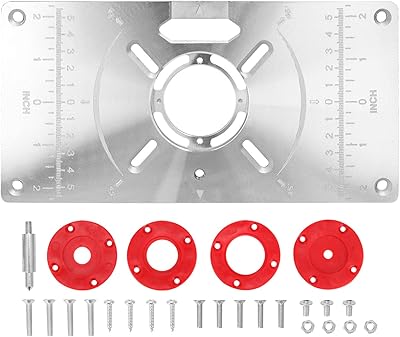 Table de routeur en aluminium morelian avec 4 anneaux pour le travail du
