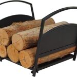 Support à bois de chauffage pliable, support de stockage de bois de chauffage