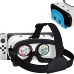 Casque vr bluearx white pour nintendo switch modèle oled 3d