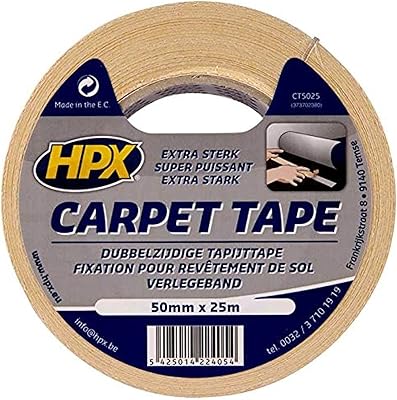 Ruban adhésif double face hpx pour tapis ct5025 (50 mm x 25 m). En tant que leader de la vente en ligne en Cote d'Ivoire, DIAYTAR COTE D'IVOIRE propose des promotions régulières et des offres spéciales pour satisfaire les besoins de ses clients. Elle assure également une livraison rapide et efficace de ses produits, contribuant ainsi à la satisfaction des clients. La boutique en ligne met en avant la qualité de ses services pour maintenir sa position de leader sur le marché.