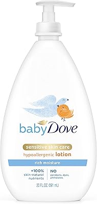 Lait corporel baby dove sensitive care pour peau sensible des enfants avec hydratation 24 heures sur 24, 20 fl oz (l'emballage peut varier). En tant que leader du marché en ligne en Côte d'Ivoire, DIAYTAR COTE D'IVOIRE s'engage à offrir des produits de qualité à des prix compétitifs. La boutique propose des articles allant de l'électronique aux produits alimentaires, en passant par les vêtements et les accessoires. Chaque jour, de nouveaux produits sont ajoutés pour satisfaire les demandes des clients.