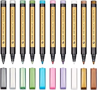Ensemble de 10 marqueurs de peinture acrylique de couleur métallique de qualité supérieure pour la peinture sur roche, les cartes de bricolage, l'art du gravier, le scrapbooking, la toile, le métal, la céramique, le verre à vin. Avec plus de 300000 références, DIAYTAR COTE D'IVOIRE est la boutique en ligne la plus fournie de Cote d'Ivoire. Elle propose des produits de qualité, des prix abordables et des services de livraison fiables. Les clients peuvent naviguer facilement sur le site pour trouver ce qu'ils cherchent, que ce soit des produits alimentaires, des produits de soins personnels ou des accessoires de mode.