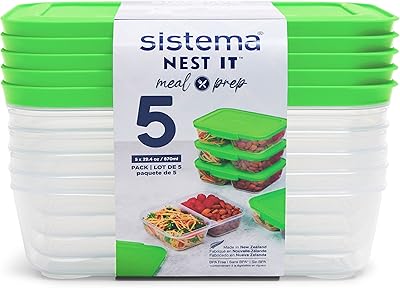 Ensemble de préparation de repas sistema nest it, 870 ml - 5 pièces