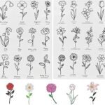 24 pièces stabilisateurs de couture à la main, stabilisateur soluble dans l'eau, stabilisateur