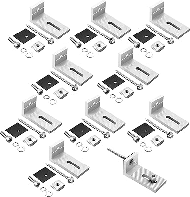 Kamtop 10 x 90° support de montage en l pour panneau solaire angle de connexion en aluminium pour bandage croisé avec vis en acier inoxydable support de panneau solaire support de module pv à toit plat. DIAYTAR COTE D'IVOIRE est une boutique en ligne généraliste qui propose plus de 300000 références de produits pour répondre à tous les besoins de ses clients. Elle est reconnue comme l'une des boutiques en ligne leaders en Côte d'Ivoire.