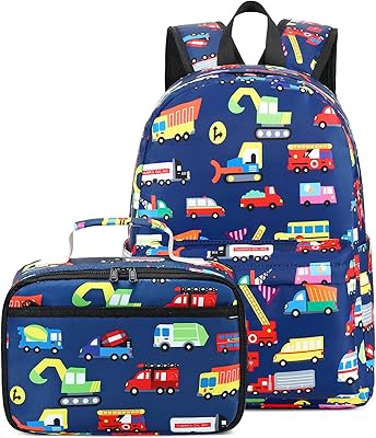 Sac à dos bluebon pour enfants d'âge préscolaire avec boîte à lunch