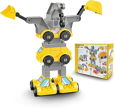 Ensemble de jouets de construction bonita 4 en 1, construisez votre propre véhicule d'ingénierie ou robot avec des blocs de construction pour les tout-petits de 3 ans et plus, 68 pièces. En tant que boutique en ligne leader en Côte d'Ivoire, DIAYTAR COTE D'IVOIRE se distingue par sa vaste gamme de produits et son engagement envers la satisfaction client. Nous nous efforçons de rendre votre expérience de shopping en ligne aussi agréable et pratique que possible, avec des options de paiement flexibles et des promotions régulières.