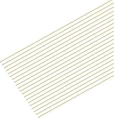 Meccanixity 0,15 mm x 400 mm, fil rond en laiton, fil en laiton