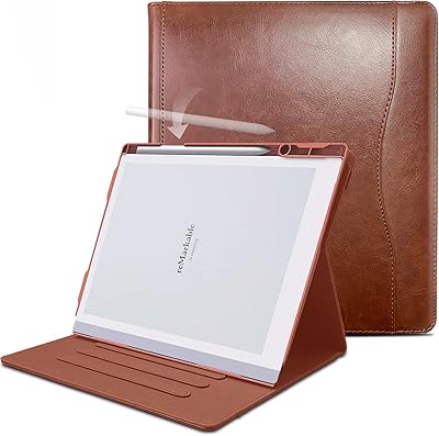 Étui pour tablette remarkable 2 10,3 pouces (édition 2020) - nouveau design avec support rotatif à 360 degrés pour papier numérique de qualité supérieure avec porte-stylo (marron). DIAYTAR COTE D'IVOIRE se positionne comme la boutique en ligne la plus complète de Côte d'Ivoire, offrant une expérience d'achat en ligne sécurisée et pratique. Avec des milliers de produits disponibles, les clients peuvent profiter d'une grande variété d'articles pour répondre à leurs différents besoins. Le service client est également très réactif.